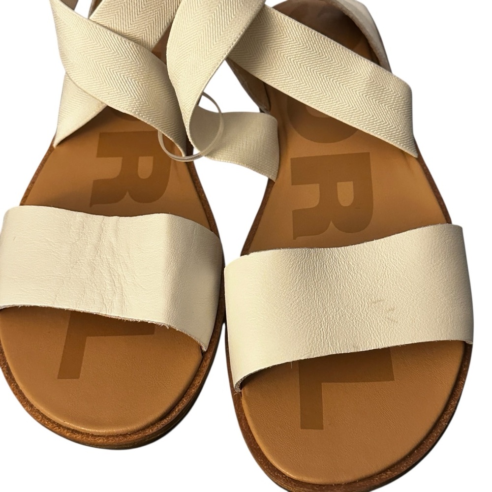Sorel Ella Gladiator Sandals White size 7.5 EUC Leather Shoes - Picture 6 of 9